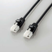 やわらかLANケーブル/CAT6A/爪折れ防止/2.0m/ブラック LD-GPAYT/BK20