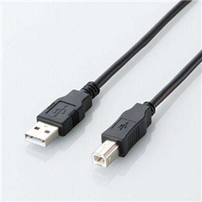 エコUSB2.0ケーブル/A-Bタイプ/エコ/5m/ブラック U2C-JB50BK