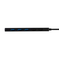 USB HUB/USB-C/最大10Gpbs/USB-A×5/Type-C-×1/バスパワー/6ポート/ブラック U3HC-H060BK