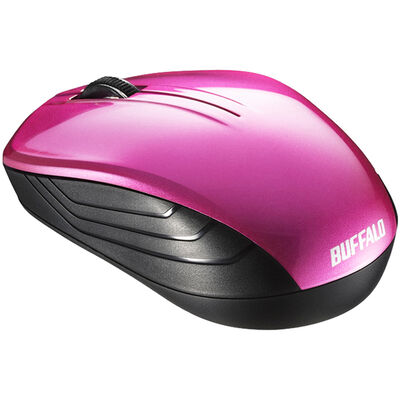 無線 BlueLED 3ボタン スタンダードマウス ピンク BSMBW107PK