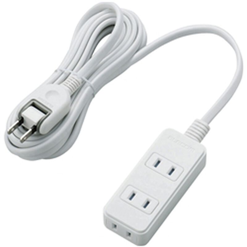 ほこりシャッター付き電源タップ/3個口/3m/ホワイト T-ST02-22330WH