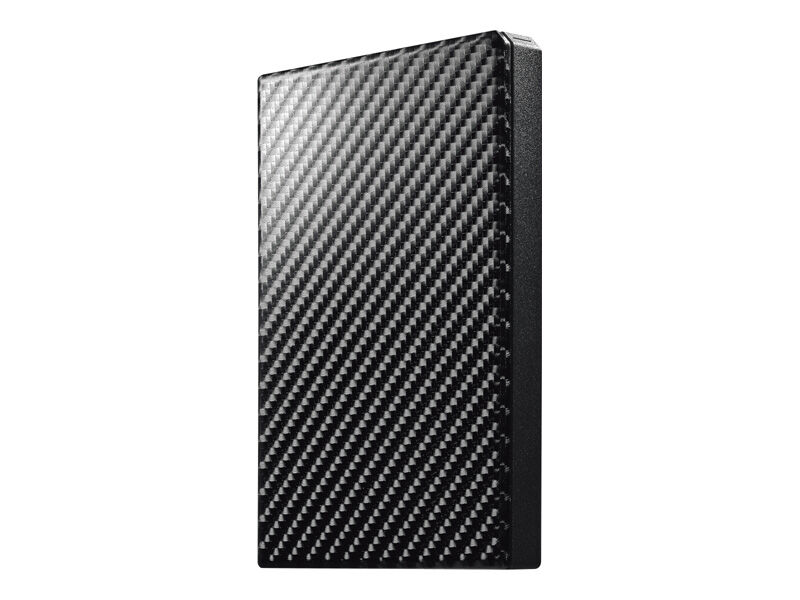 USB3.1 Gen1対応ポータブルHD「高速カクうす」 カーボンブラック 2TB HDPT-UTS2K