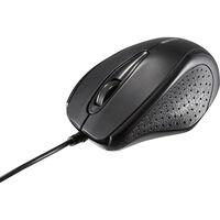 有線IR LEDマウス 3ボタンタイプ 簡易パッケージモデル ブラック BSMRU21BKZ