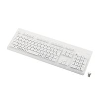 キーボード/無線(2.4GHz)/ワイヤレス/メンブレン式/フルサイズ/洗える/抗菌/ホワイト TK-WS02DMKWH