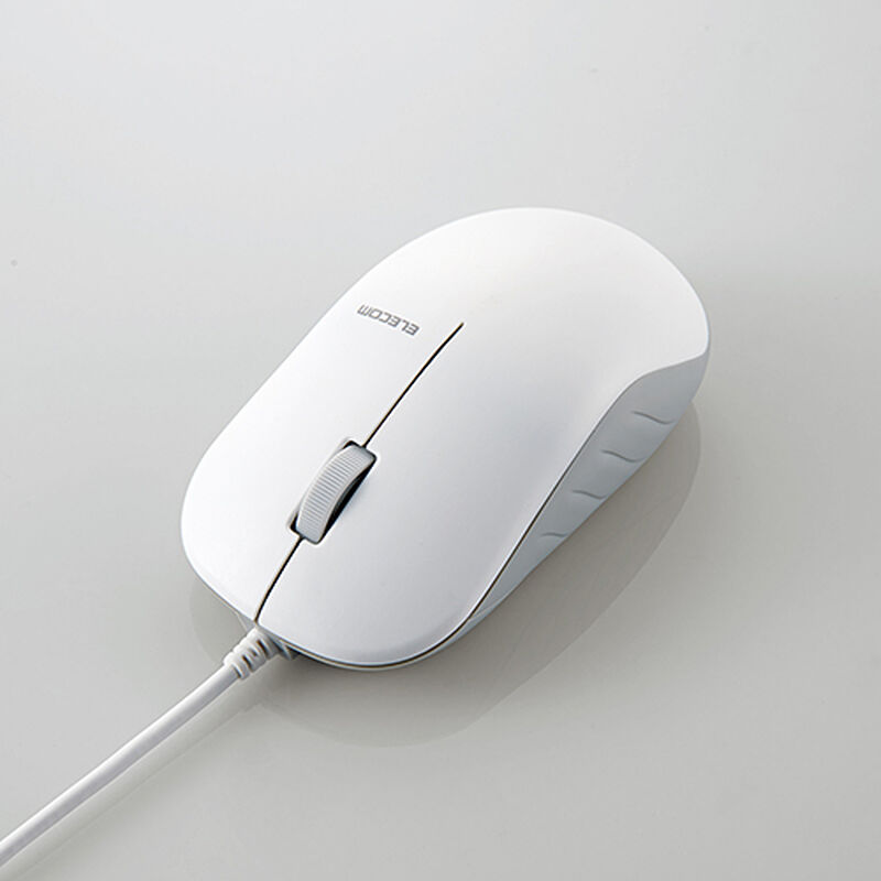 法人向け高耐久マウス/BlueLED有線マウス/3ボタン/EU RoHS指令準拠/ホワイト M-K7UBWH/RS