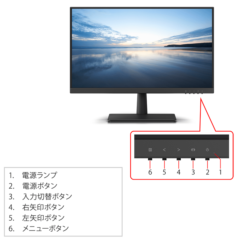 21.5型ワイド ノングレア液晶