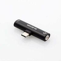 音声変換アダプタ/USB Type-C - 4極φ3.5mmイヤホンジャック/給電機能付/USB Power Delivery 60W対応/ブラック MPA-C35PDBK