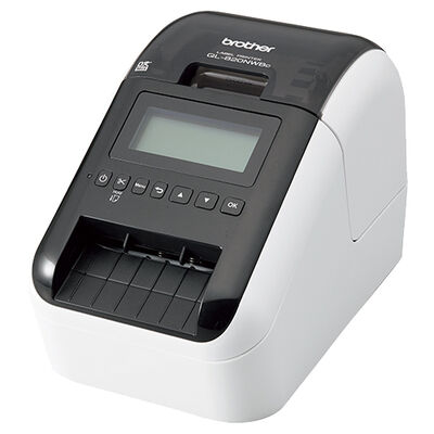 2.5インチ感熱ラベルプリンター/300dpi/USB/有線・無線LAN/Bluetooth/黒赤印刷 QL-820NWBc