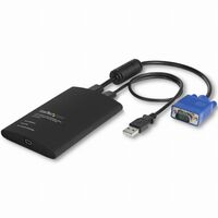 携帯用KVMコンソールアダプタ ノートパソコンのUSBに接続 ファイル転送/ビデオキャプチャ機能付き NOTECONS02