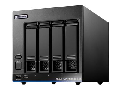 10GbE＆マルチギガビット Linux 法人向け 4ドライブNAS 4TB （5年保証・データ復旧） HDL4-XA4B