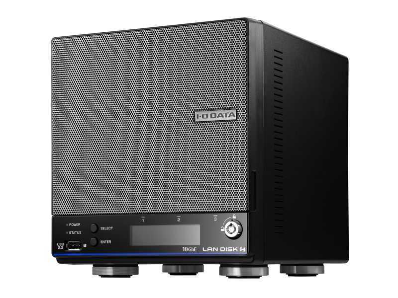 10GbE Linux OS 法人向け 2ドライブ BOXタイプNAS 4TB （5年保証・データ復旧） HDL2-HA4B