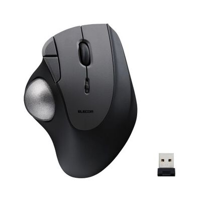 トラックボールマウス/IST/36mmボール/親指/人工ルビー支持/無線2.4GHz/5ボタン/ブラック M-IT10DRBK