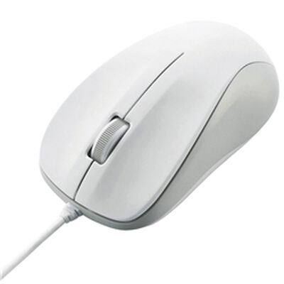 EU RoHS指令準拠 USB光学式マウス/スタンダードサイズ/簡易パッケージ仕様/ホワイト M-K6URWH/RS