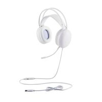 LEDハウジングゲーミングヘッドセット/両耳オーバーヘッド/50mmドライバ/USB-A/ホワイト HS-G09SUWH