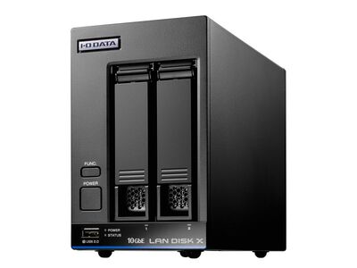 10GbE&マルチギガビット Linux 法人向け 2ドライブNAS 2TB (5年保証・データ復旧) HDL2-XA2B