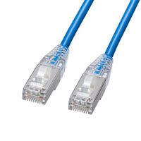 カテゴリ7LANケーブル（スリム、やわらか、ツメ折れ防止コネクタ、3m・ブルー） KB-SL7YS-03BL