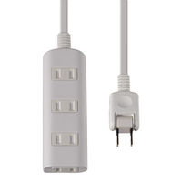 扉付タップラン 4個口 1m ホワイト WBT-N4010B(W)