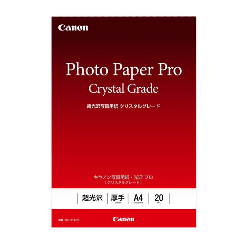 写真用紙・光沢 プロ ［クリスタルグレード］ A4 20枚 CR-101A420 3863C002