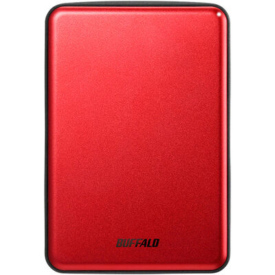 USB3.1(Gen.1)対応 アルミ素材&薄型ポータブルHDD 2TB レッド HD-PUS2.0U3-RDD