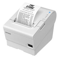 レシートプリンター/80mm・58mm/USB・有線LAN・シリアル/電源同梱/ホワイト TM887S911W