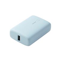 モバイルバッテリー/リチウムイオン/USB PD/20W/10000mAh/USB-C×1/USB-A出力×1/ペールブルー DE-C56L-10000BU