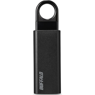 オートリターン機構 ノックスライド USB3.1（Gen1）/3.0対応 USBメモリー 32GB ブラック RUF3-KS32GA-BK