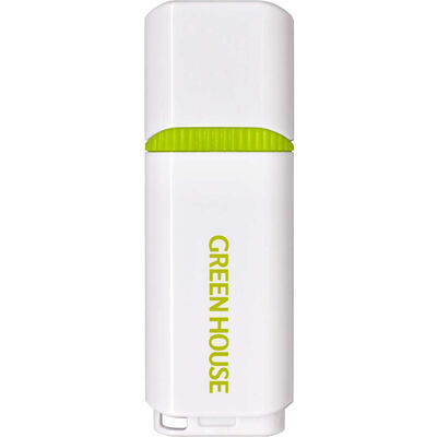 USB3.0メモリー キャップタイプ 32GB ホワイト グリーン GH-UFY3EB32GGR
