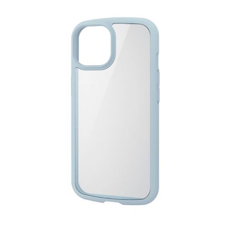 iPhone 15用ハイブリッドケース/TOUGH SLIM LITE/フレームカラー/ストラップシート付属/ブルー PM-A23ATSLFCBU