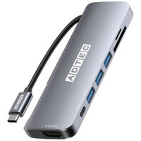 マルチポートハブ 7in1 USB-C (Type-C Type-A SD/TF slot 4K FulHD) AHUB-VCA3P-4K30