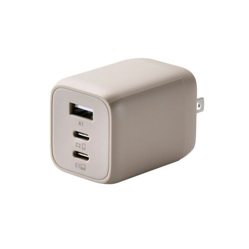 AC充電器/USB充電器/USB PD対応/PPS対応/65W/USB-C×2/USB-A×1/スイングプラグ/グレージュ MPA-ACCP4465GB