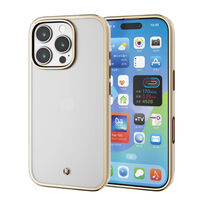iPhone 16 Pro用ソフトケース/メタリックライン/グレージュ PM-A24CUCTMLGB