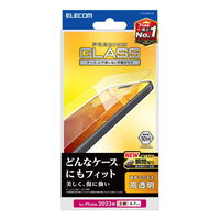 iPhone 15 Plus用ガラスフィルム/高透明 PM-A23BFLGG