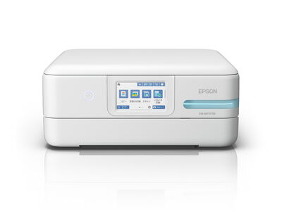 A4カラーインクジェット複合機/エコタンク/5色/Wi-Fi/4.3型ワイドタッチパネル/ホワイト EW-M757TW