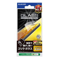 iPhone 15 Pro用ガラスフィルム/ゴリラ/0.21mm/高透明 PM-A23CFLGO