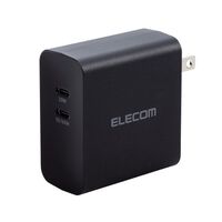 ノートPC用ACアダプター/USB充電器/USB Power Delivery対応/70W/USB-C2ポート/ブラック ACDC-PD4570BK