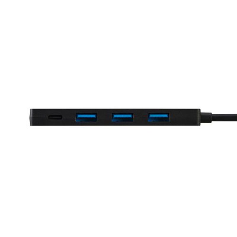 USB HUB/USB-C/5Gpbs/USB-A×3/Type-C-×1/PD100W対応/バスパワー/4ポート/ブラック U3HC-H040PBK