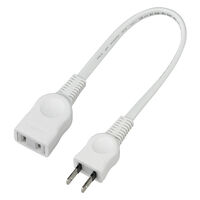 ちょっとコード 20cm 15A ホワイト W-1502B(W)