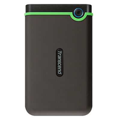 Slim StoreJet 25M3 ポータブルHDD 2TB グレー/ライムグリーン TS2TSJ25M3S