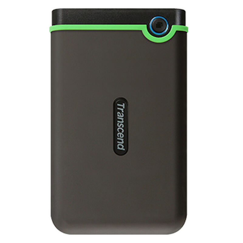 Slim StoreJet 25M3 ポータブルHDD 2TB グレー/ライムグリーン TS2TSJ25M3S