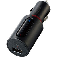 FMトランスミッター/Bluetooth/USBポート付/2.4A/おまかせ充電/4チャンネル/ブラック LAT-FMBT02BK