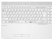 WA1/E1（Celeron選択時） プレミアムホワイト　キーボード