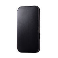 iPhone 16用レザーケース/手帳型/耐衝撃/NEUTZ/磁石付き/ブラック PM-A24APLFY2BK