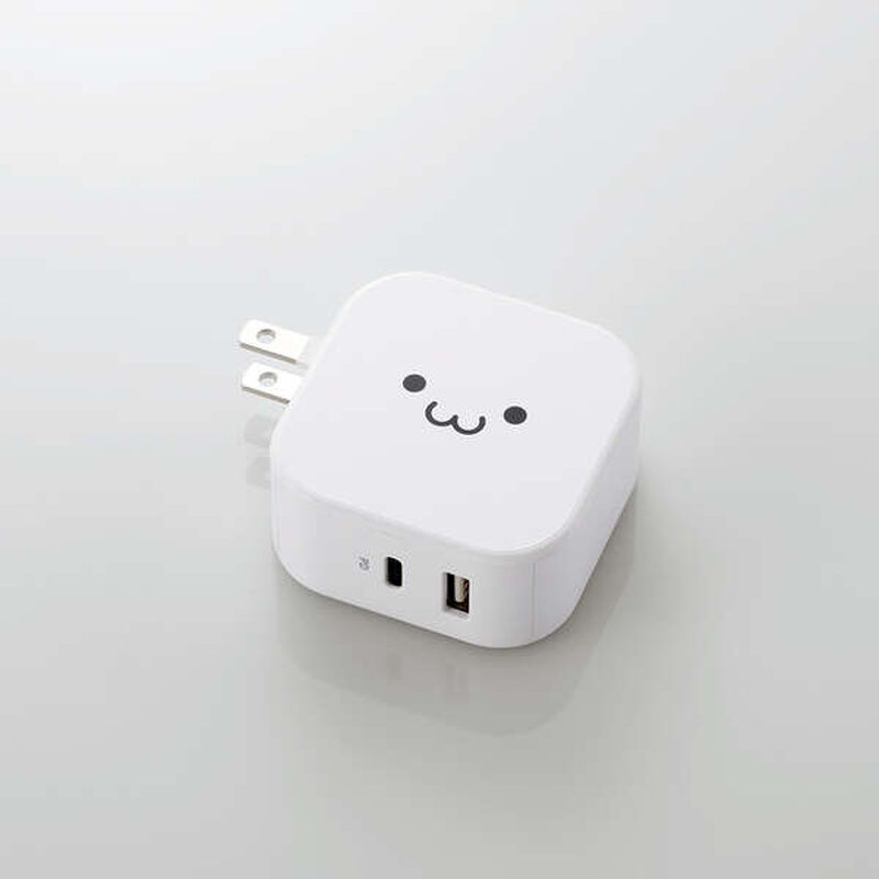 AC充電器/スマホ・タブレット用/USB Power Delivery準拠/20W+12W/USB-C1ポート/USB-A1ポート/ホワイトフェイス MPA-ACCP20WF