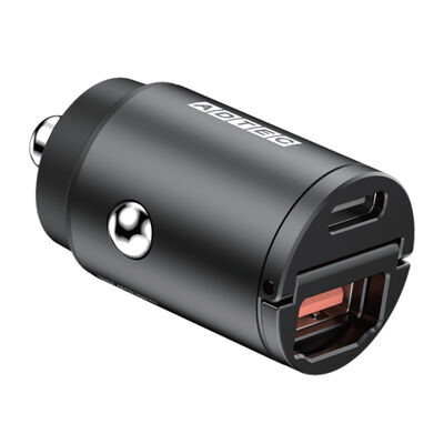 PD対応 シガーソケットタイプ充電器/45W/USB-A/USB-Cブラック ACPD-V045AC