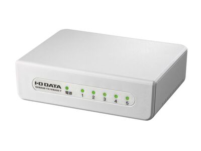 100BASE-TX/10BASE-Te対応 5ポート レイヤー2スイッチングハブ ホワイト ETX-ESH05WD
