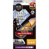 iPhone 16 Pro用ガラスフィルム/ダイヤモンドコーティング/ゴリラ/0.21mm/高透明 PM-A24CFLGDCO
