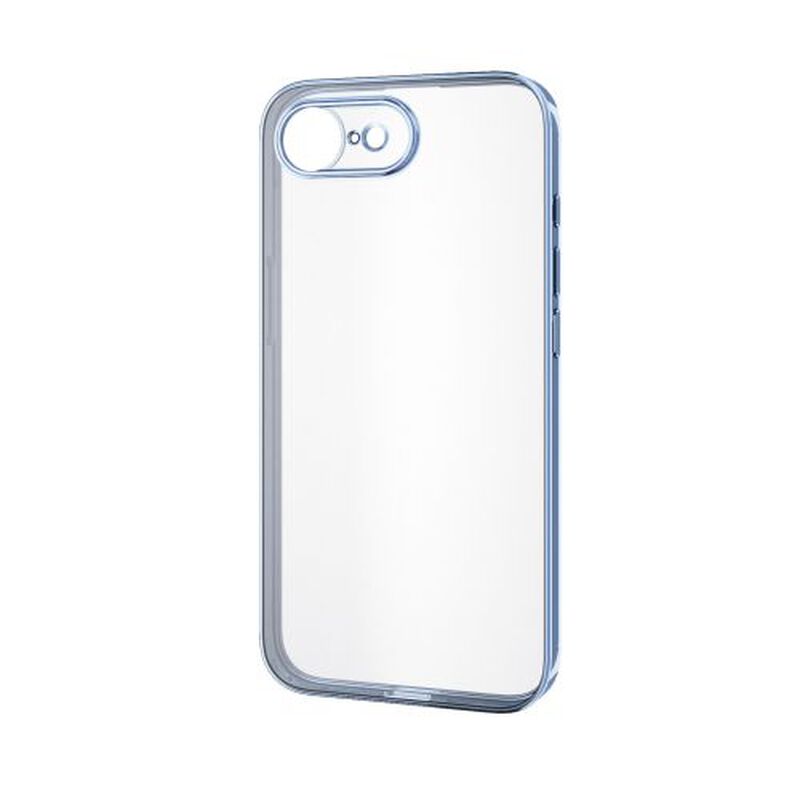 iPhone 16e/ソフトケース/極限保護/メタリック加工/メタリックペールブルー PM-A25SUCTMKBU