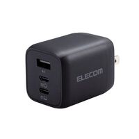 ノートPC用ACアダプター/USB充電器/USB PD,PPS対応/65W/USB-C×2/USB-A×1/スイングプラグ/ブラック ACDC-PD4465BK