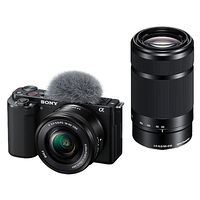 デジタル一眼カメラ α VLOGCAM ZV-E10 ダブルズームレンズキット ブラック ZV-E10Y/B