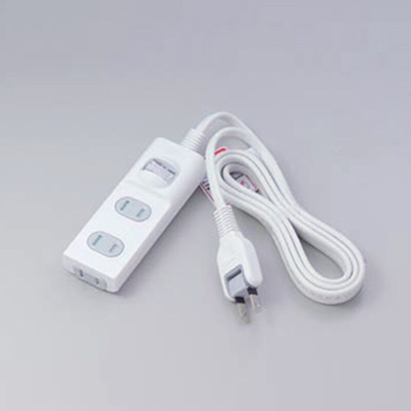 1SW扉付タップ 3個口 2m ホワイト WBS-T3020B(W)